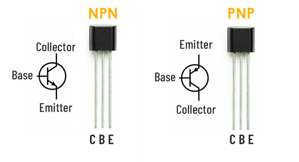 NPN PNP doped transistors